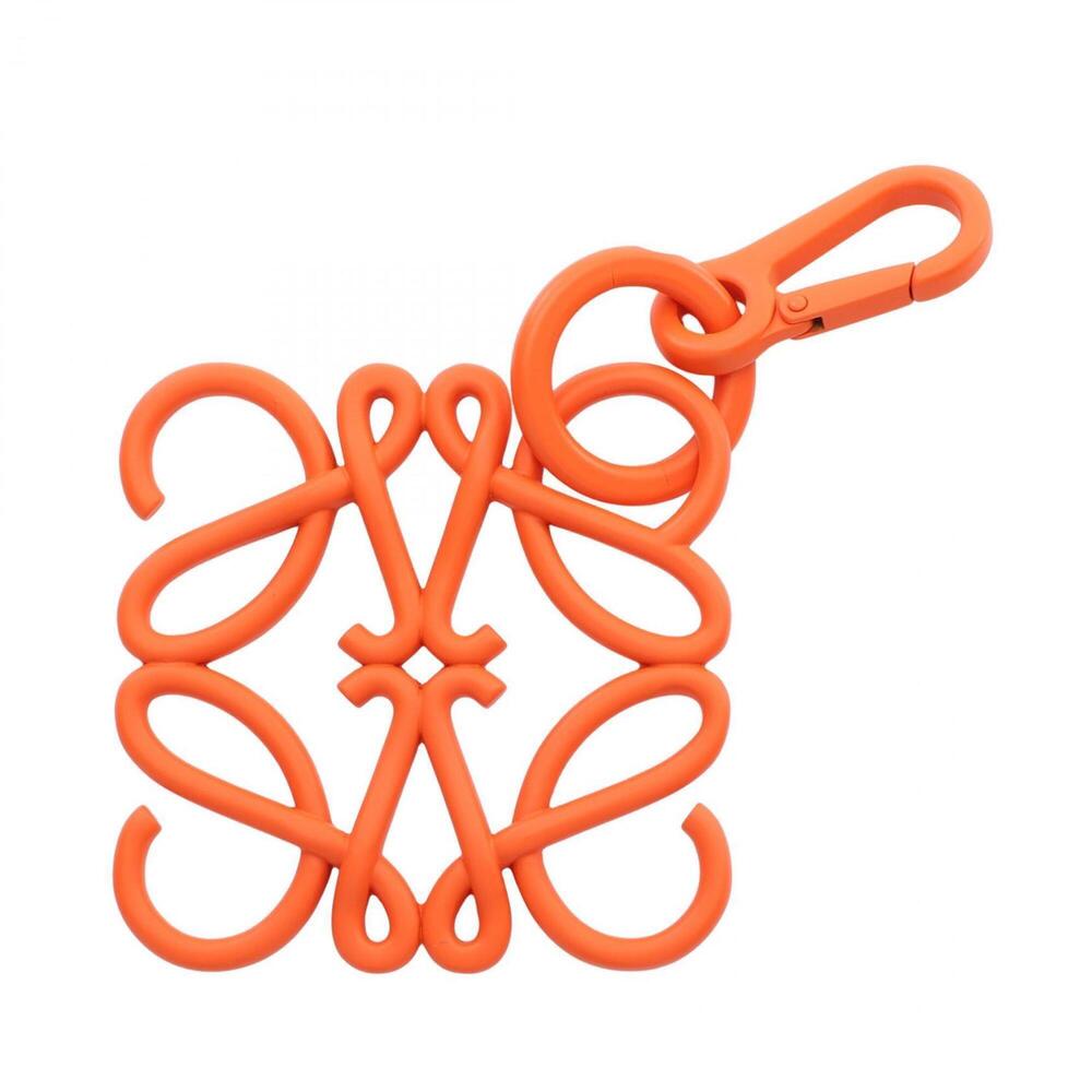 Loewe Anagram Charm Accessory, Metal, Women's, Orange Tone